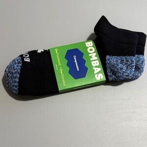 Bombas Black and Blue Athletic Socks